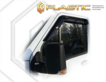1 989 р. Ветровики дверей CA-Plastic  Iveco Baudi (2018-2024) (Classic полупрозрачный). Увеличить фотографию 1