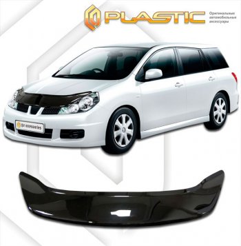 2 079 р. Дефлектор капота (exclusive) CA-Plastic  Mazda Familia Van  универсал (2007-2018) (Classic чёрный, Без надписи). Увеличить фотографию 1
