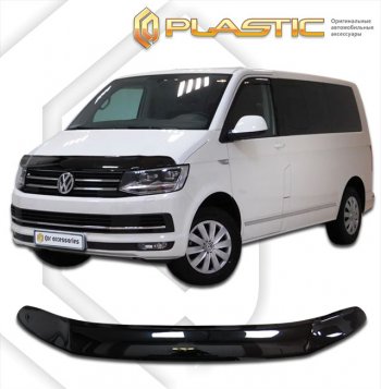 Дефлектор капота (exclusive) CA-Plastic Volkswagen Caravelle T6 дорестайлинг (2015-2019)
