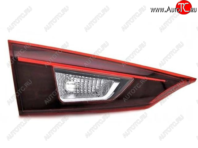 5 499 р. Левый фонарь задний (диодный, внутренний) DEPO Mazda 3/Axela BM рестайлинг седан (2016-2019)