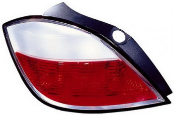3 899 р. Левый фонарь задний (красно-белый) DEPO Opel Astra H хэтчбек 5дв дорестайлинг (2004-2007). Увеличить фотографию 1
