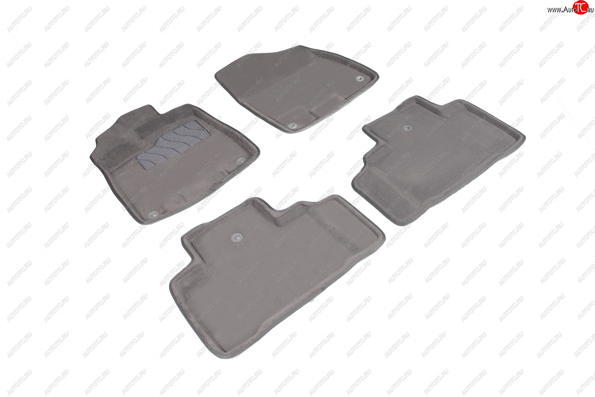 5 999 р. Комплект ковриков в салон (ворс) Seintex 3D  Acura MDX  YD3 (2013-2021) (серые)