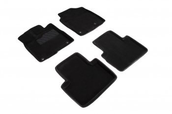 5 999 р. Комплект ковриков в салон (ворс) Seintex 3D  Acura RDX  TB3, TB4 (2015-2023) (черный). Увеличить фотографию 1
