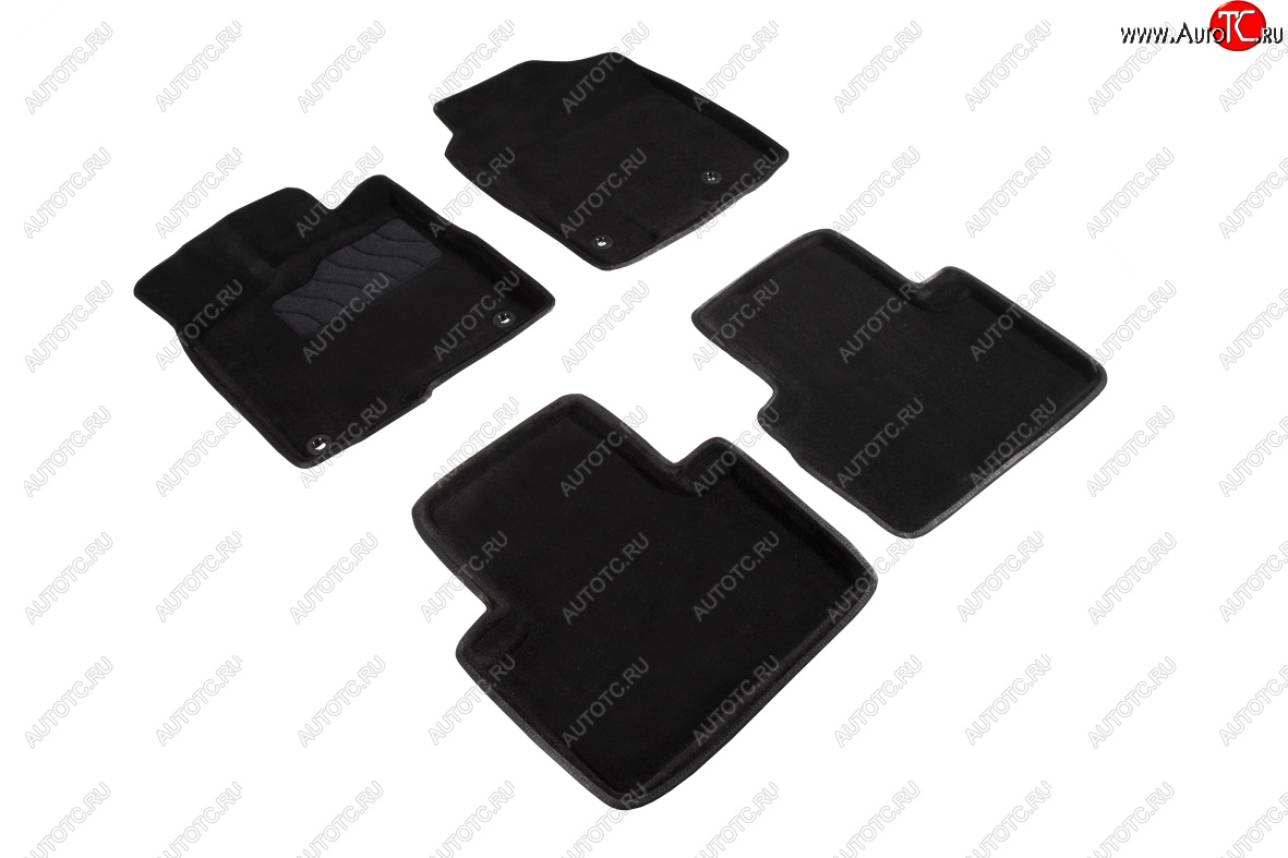 5 999 р. Комплект ковриков в салон (ворс) Seintex 3D  Acura RDX  TB3, TB4 (2015-2023) (черный)