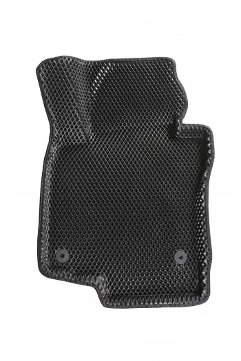 4 299 р. Коврики в салон EVA (3D, ромб, чёрные) Seintex Seat Leon 1P хэтчбэк 5 дв. рестайлинг (2009-2013). Увеличить фотографию 2