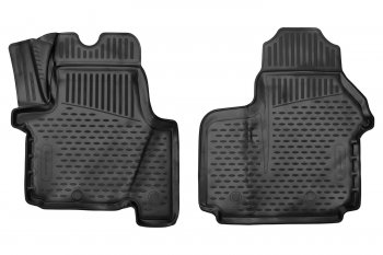 1 659 р. Комплект ковриков в салон RENAULT 3D (1 ряд, полиуретан, чёрные)  Renault Trafic  X82 (2014-2024). Увеличить фотографию 1