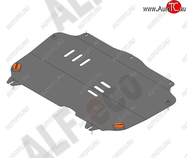 6 999 р. Защита картера двигателя и КПП Alfeco  Chevrolet Spark  M300 (2010-2015) (Алюминий 4 мм)