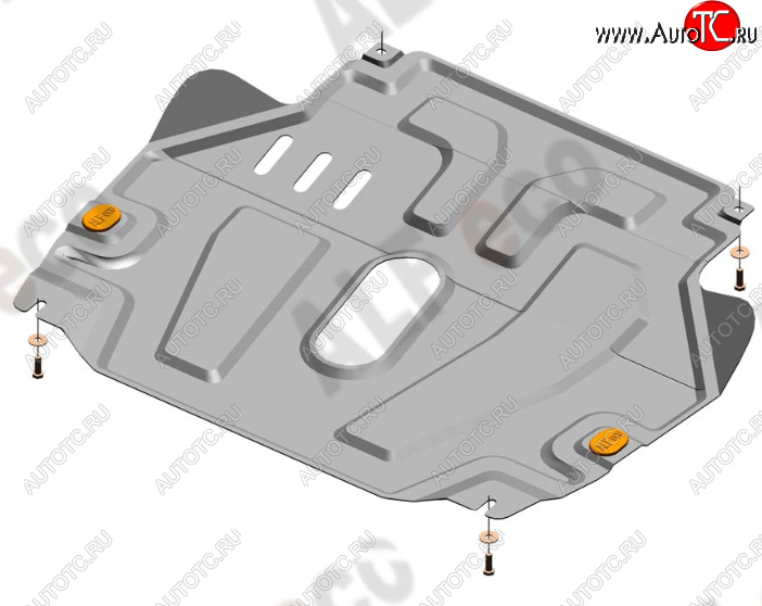12 799 р. Защита картера двигателя и КПП Alfeco  Chevrolet Aveo  T300 (2011-2015) (Алюминий 4 мм)