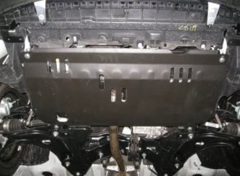 6 899 р. Защита картера двигателя и КПП Alfeco  CITROEN C3  дорестайлинг (2009-2015) (Алюминий 4 мм). Увеличить фотографию 1