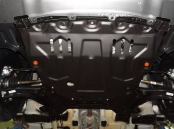 Защита картера двигателя и КПП (FWD) Alfeco Daihatsu Move  дорестайлинг (2014-2017)