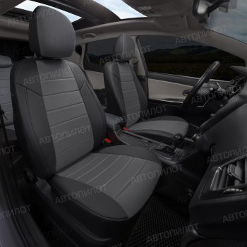 13 849 р. Чехлы на сиденья (экокожа/алькантара, 40/60) Автопилот  Audi A3  8P1 хэтчбэк 3 дв. (2003-2013) (черный/серый). Увеличить фотографию 8