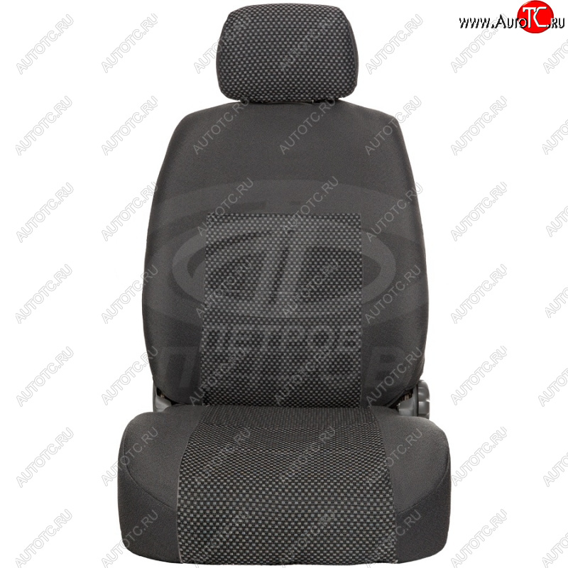 2 679 р. Комплект чехлов сидений (жаккард, LT/без подлокотника) Петров Пума  Chevrolet Aveo  T300 (2011-2015) (серый)
