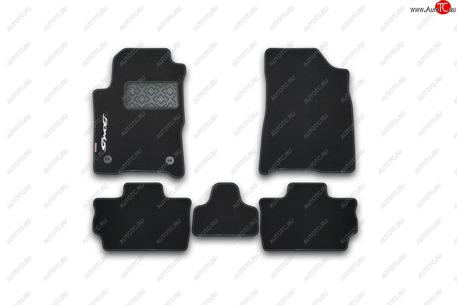 4 299 р. Коврик багажника (текстиль) Element Chery Bonus (A13) лифтбэк (2011-2016) (Чёрные)