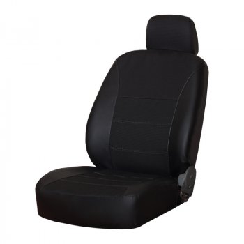4 399 р. Комплект чехлов сидений (экокожа/жаккард, 2/3) ПЕТРОВ Орегон  Volkswagen Polo  5 (2009-2020) (черный). Увеличить фотографию 1