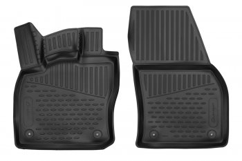 Комплект ковриков в салон Element 3D (полиуретан, чёрные) Volkswagen Caddy (2020-2024)