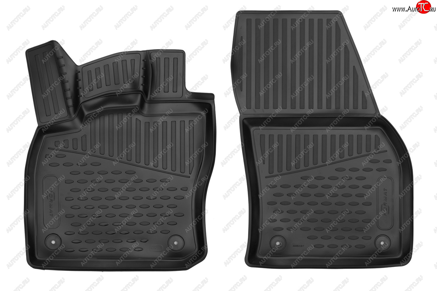 3 499 р. Коврики салона (полиуретан) Element 3D  Volkswagen Caddy (2020-2024) (Чёрные)