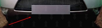 2 689 р. Защитная сетка радиатора в бампер (ячейка 3х7 мм, низ) Стрелка11 Стандарт  Hyundai IX55 (2008-2012) (черная). Увеличить фотографию 1