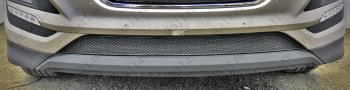 4 599 р. Защитная сетка радиатора в бампер (ячейка 4х10 мм, низ) Стрелка11 Премиум  Hyundai Tucson  3 TL (2015-2018) (черная). Увеличить фотографию 1