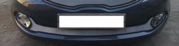 3 399 р. Защитная сетка радиатора в бампер (ячейка 3х7 мм, низ) Стрелка11 Стандарт  KIA Ceed  2 JD (2012-2016) (хром). Увеличить фотографию 1