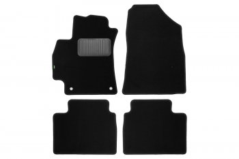 699 р. Комплект ковриков в салон (чёрные, текстиль) Klever Standard  Hyundai Elantra  CN7 (2020-2024). Увеличить фотографию 1