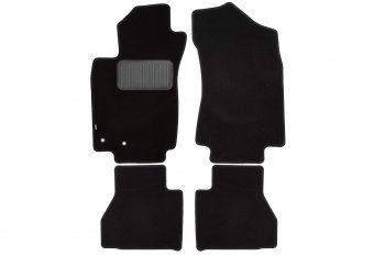 Комплект ковриков в салон (чёрные, текстиль) Klever Standard Dong Feng Rich 6 DoubleCab рестайлинг (2021-2024)