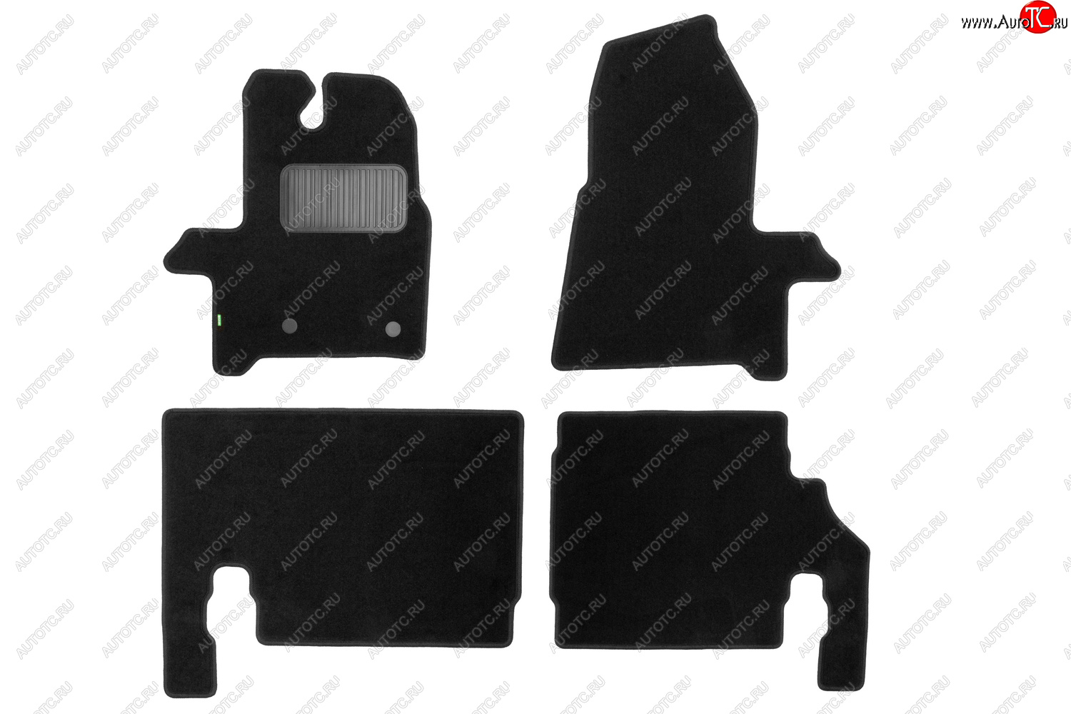 359 р. Комплект ковриков в салон (8 мест, чёрные, текстиль) Klever Standard  Ford Tourneo Custom (2012-2024)