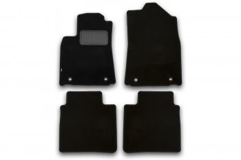 3 979 р. Комплект ковриков в салон (чёрные, текстиль) Klever Standard  Lexus ES ( 350,  300h,  250) (2012-2018). Увеличить фотографию 1