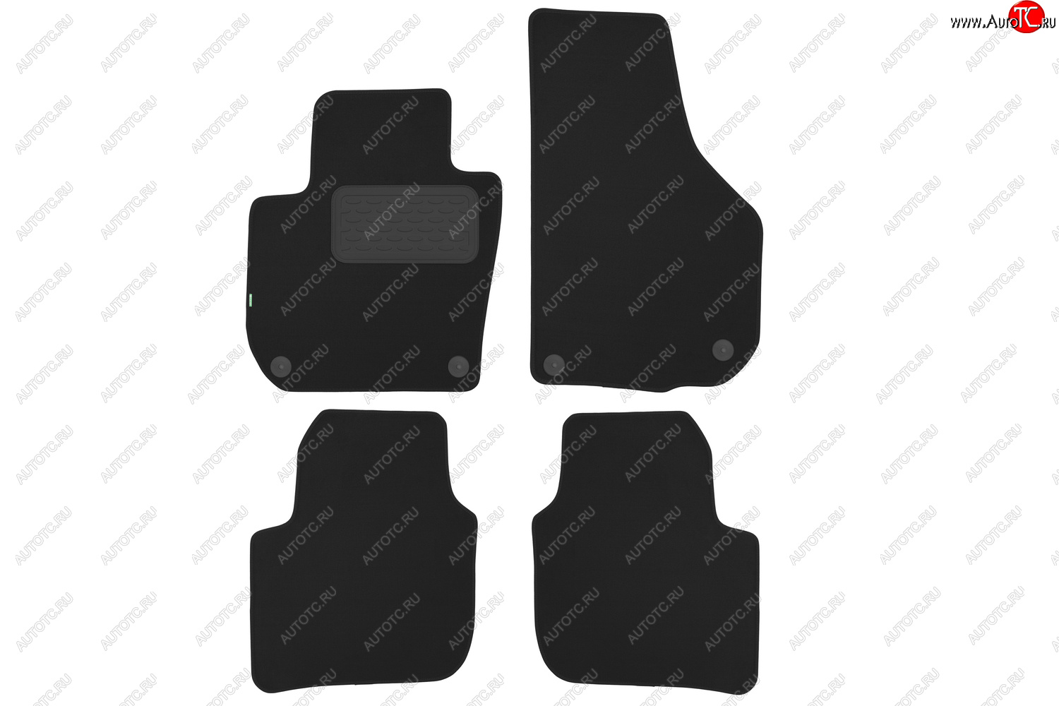 4 299 р. Комплект ковриков в салон (АКПП, чёрные, текстиль) Klever Standard Skoda Superb B6 (3T5) универсал рестайлинг (2013-2015)