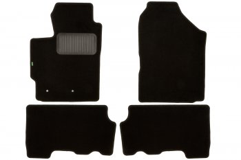 3 979 р. Комплект ковриков в салон (АКПП, чёрные, текстиль) Klever Standard  Toyota Yaris  XP90 (2005-2010). Увеличить фотографию 1