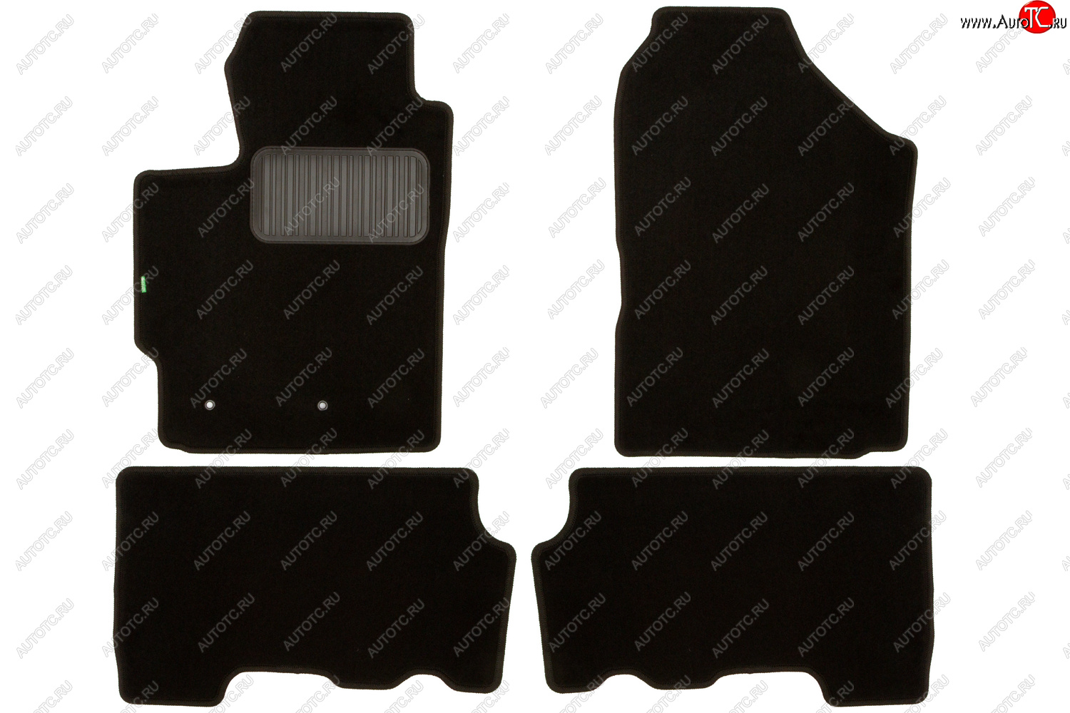 3 979 р. Комплект ковриков в салон (АКПП, чёрные, текстиль) Klever Standard  Toyota Yaris  XP90 (2005-2010)