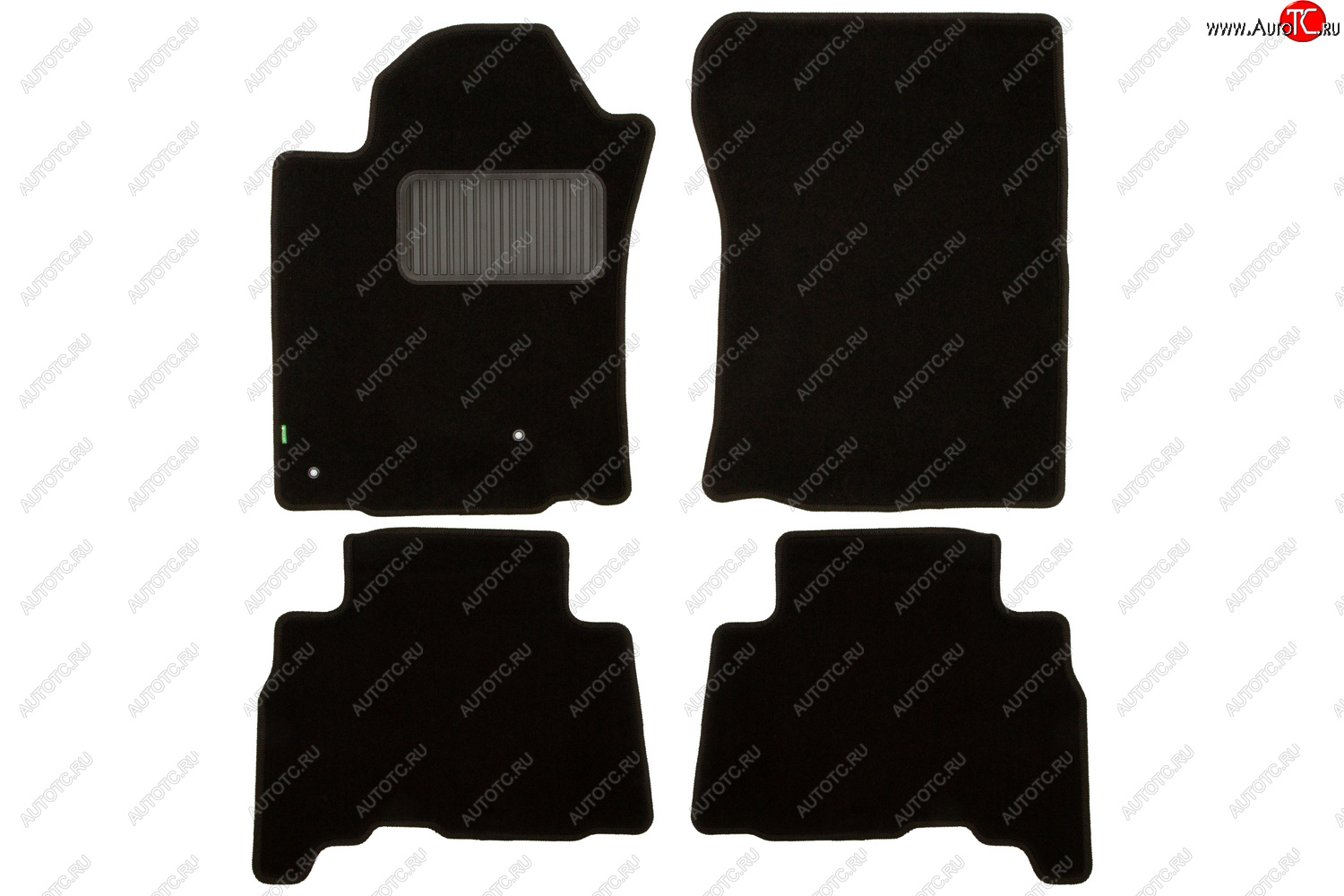 4 299 р. Комплект ковриков в салон (чёрные, текстиль) Klever Standard Toyota Land Cruiser Prado J150 дорестайлинг (2009-2013)
