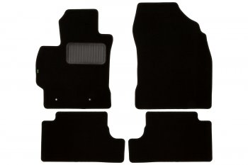 Комплект ковриков в салон (чёрные, текстиль) Klever Standard Toyota (Тойота) Corolla (Королла)  E140 (2007-2013) E140 седан дорестайлинг, седан рестайлинг