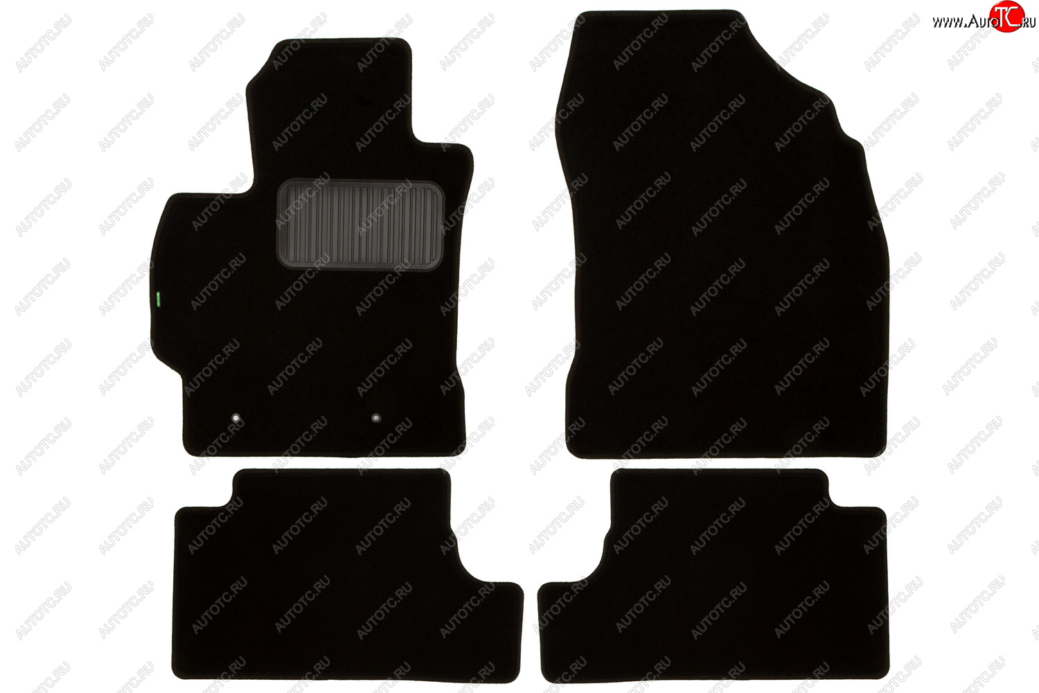 4 489 р. Комплект ковриков в салон (чёрные, текстиль) Klever Standard  Toyota Corolla  E140 (2007-2013)