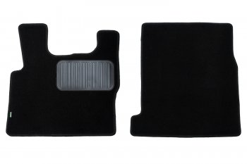 249 р. Комплект ковриков в салон (чёрные, текстиль) Klever Standard  DAF XF ( 105.510,  106) (2013-2024). Увеличить фотографию 1
