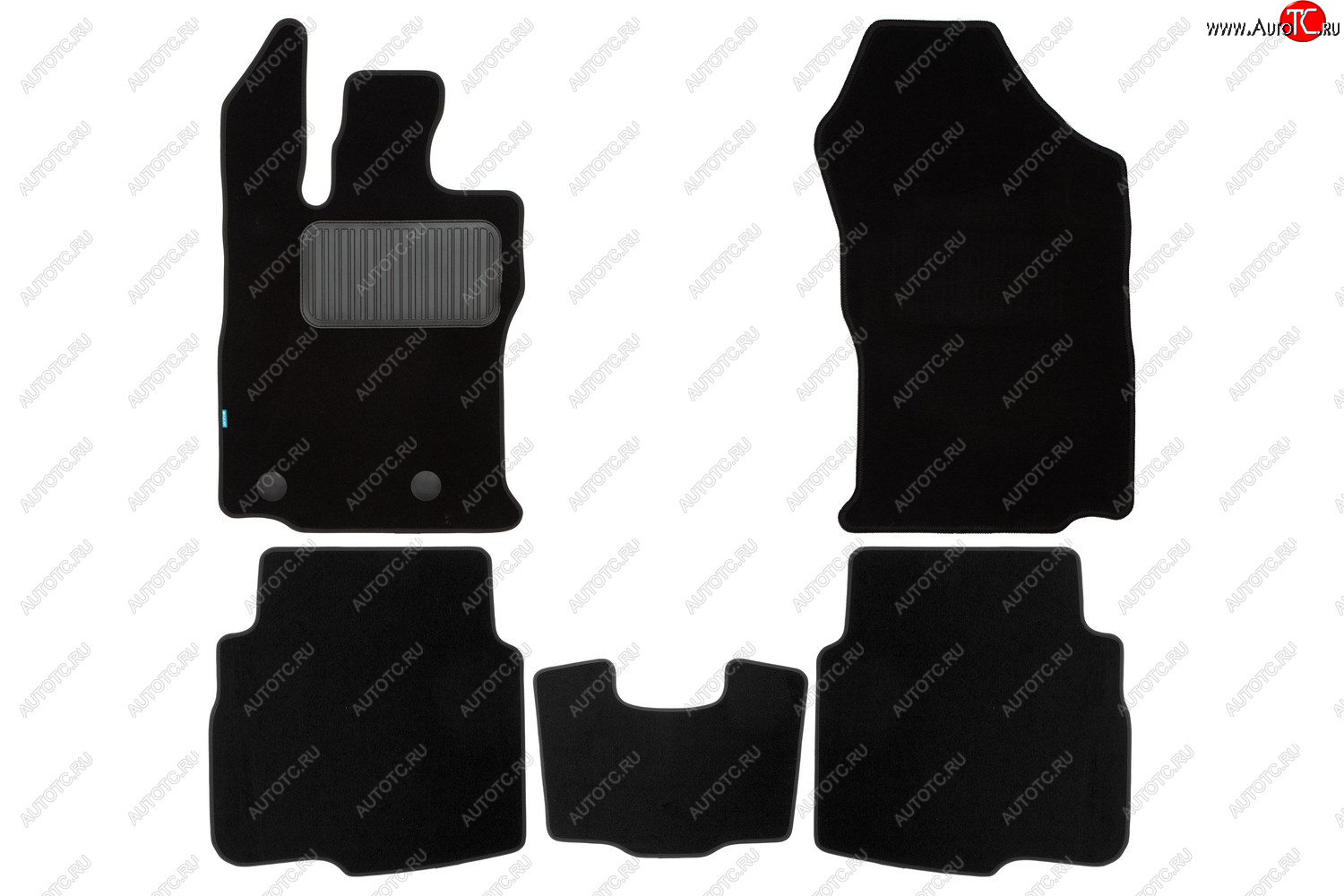 5 449 р. Комплект ковриков в салон (чёрные, текстиль) Klever Premium  Subaru Outback  BT (2019-2024)