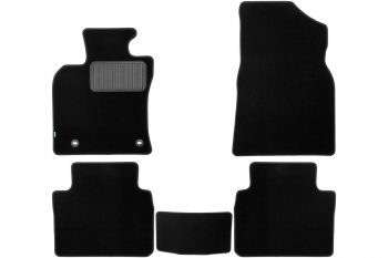 Комплект ковриков в салон (чёрные, текстиль) Klever Premium Toyota Camry XV70 дорестайлинг (2017-2021)