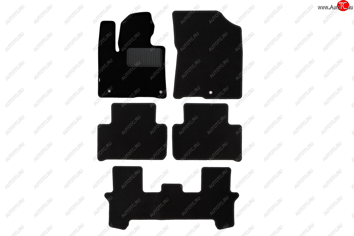 4 199 р. Комплект ковриков в салон (чёрные, текстиль) Klever Standard  KIA Sorento  MQ4 (2020-2022)