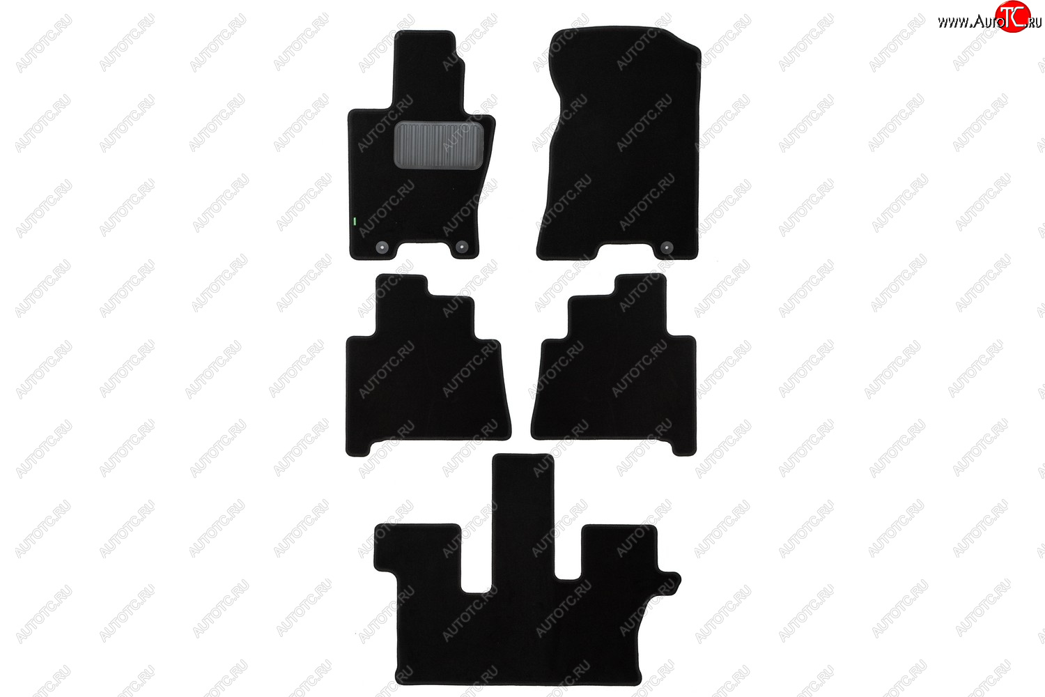 2 999 р. Комплект ковриков в салон (чёрные, текстиль) Klever Standard  KIA Mohave  HM2 (2019-2022)