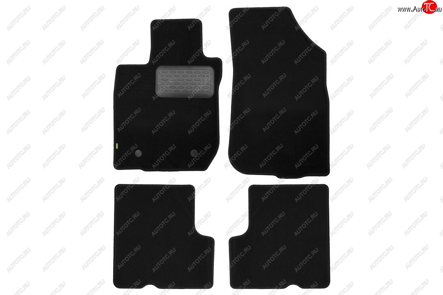 319 р. Комплект ковриков в салон (чёрные, текстиль) Klever Standard Renault Sandero Stepway (BS) (2010-2014)