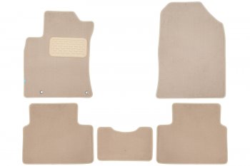 Комплект ковриков в салон (бежевые, текстиль) Klever Premium KIA Ceed 3 CD хэтчбэк (2018-2024)