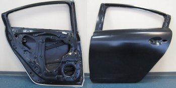 19 499 р. Левая дверь задняя BodyParts Mazda 6 GJ дорестайлинг седан (2012-2015) (Неокрашенная). Увеличить фотографию 1