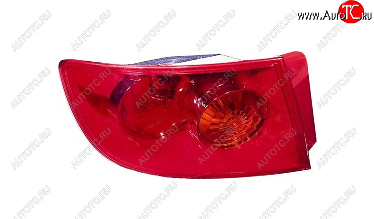 2 099 р. Левый фонарь задний (красный) BodyParts Mazda 3/Axela BK рестайлинг седан (2006-2009)