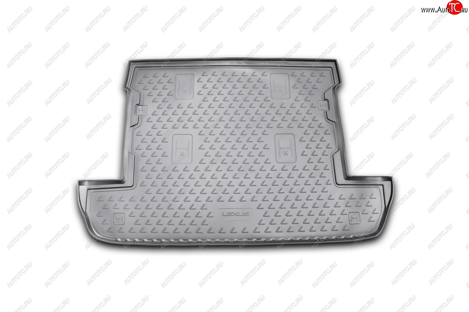 569 р. Коврик багажника (полиуретан, 7 мест серый) Element Lexus LX 570 J200 1-ый рестайлинг (2012-2015) (Серый)