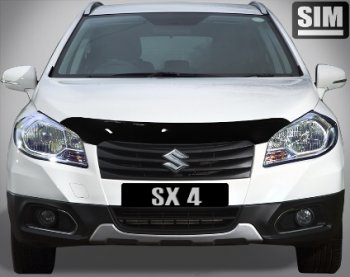 Дефлектор капота SIM Suzuki SX4 GYA,GYB  рестайлинг, хэтчбэк (2010-2016)