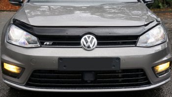 2 799 р. Дефлектор капота SIM  Volkswagen Golf  7 (2012-2020). Увеличить фотографию 1
