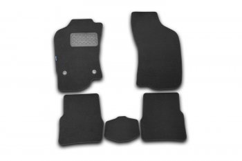 Комплект ковриков в салон (чёрные, текстиль) Element Fiat Albea 170 седан (2002-2012)