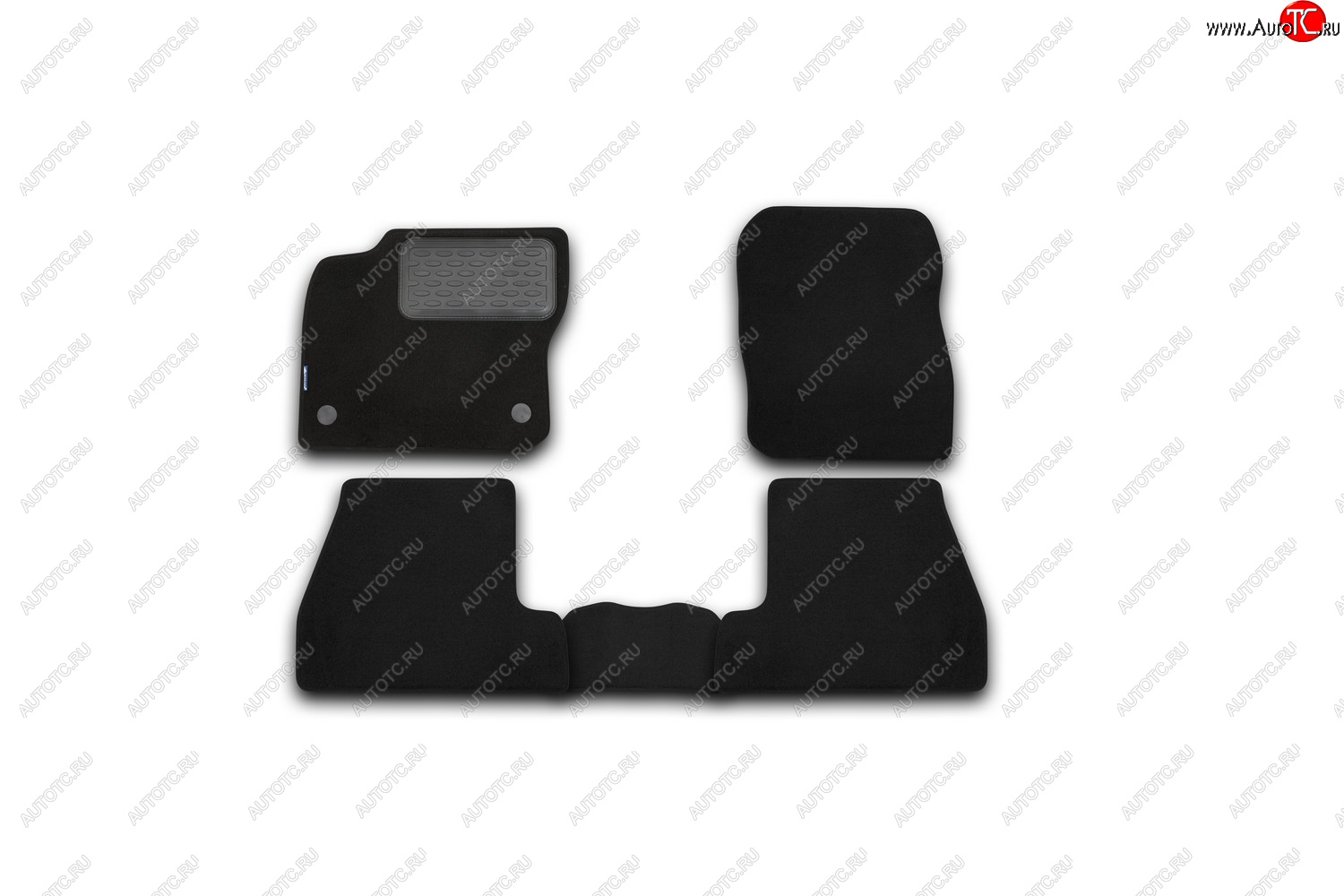 2 889 р. Комплект ковриков в салон (текстиль, чёрные) Element Ford Focus 3 хэтчбэк рестайлинг (2014-2019)