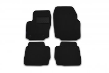 Комплект ковриков в салон (МКПП, чёрные, текстиль) Element Ford Edge 2 дорестайлинг (2015-2018)  (Текст новой модификации)