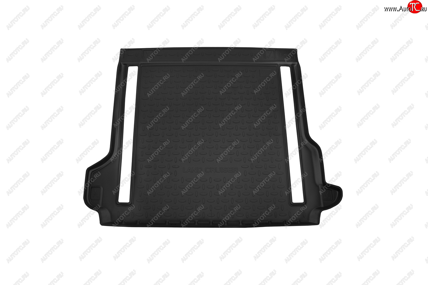 1 539 р. Коврик в багажник (чёрный с вырезом, полиуретан) TOYOTA  Toyota Land Cruiser Prado  J150 (2017-2020)