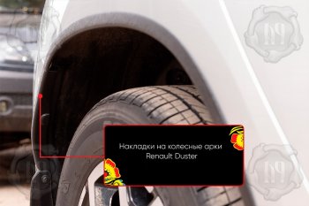 1 359 р. Задняя правая накладка на колесные арки Вариант 2 Русская Артель  Renault Duster  HM (2020-2024) (Поверхность текстурная). Увеличить фотографию 1